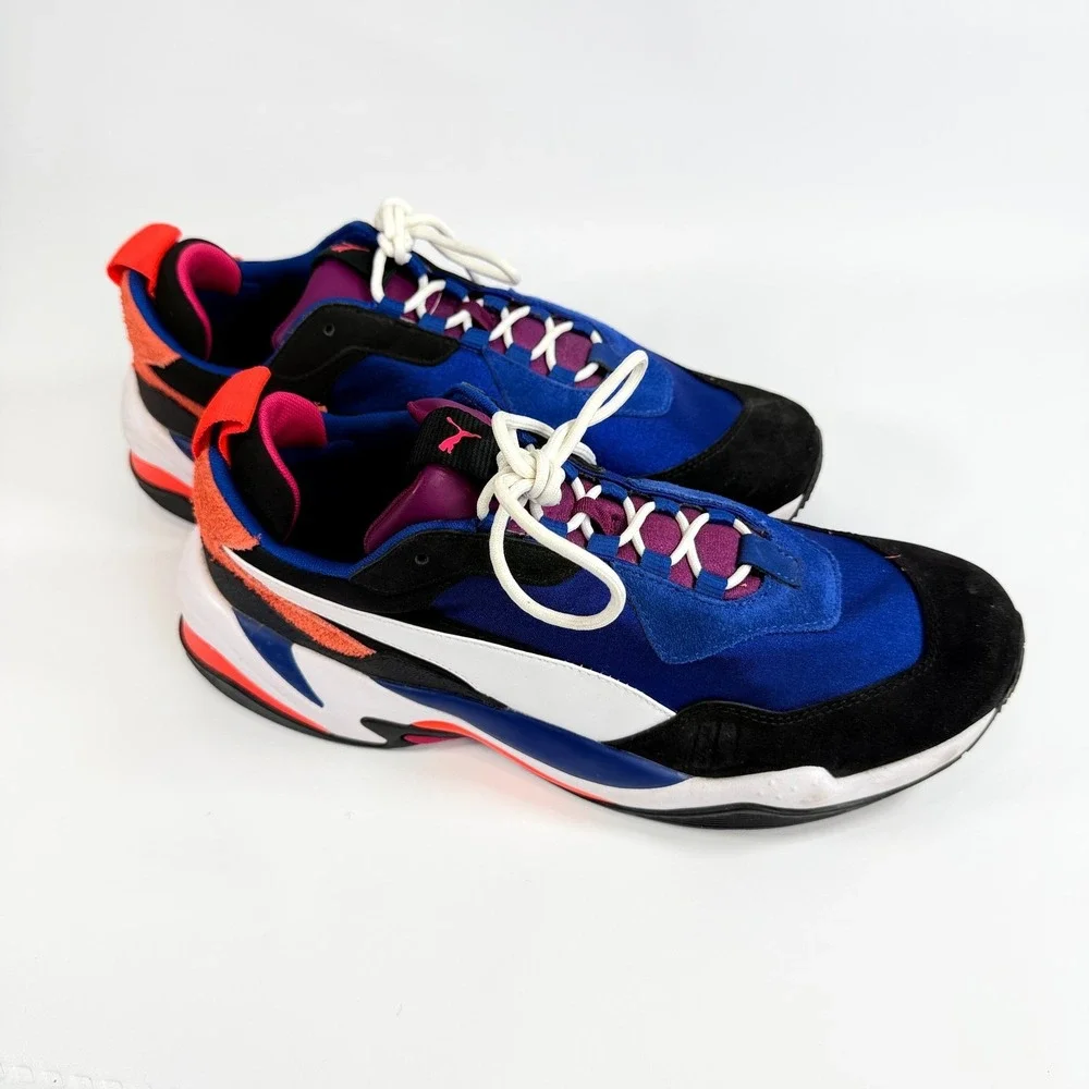 Puma Thunder Spectra Sneakers Blue Black Pink Mens Size 10 Low Top Chunky Shoes