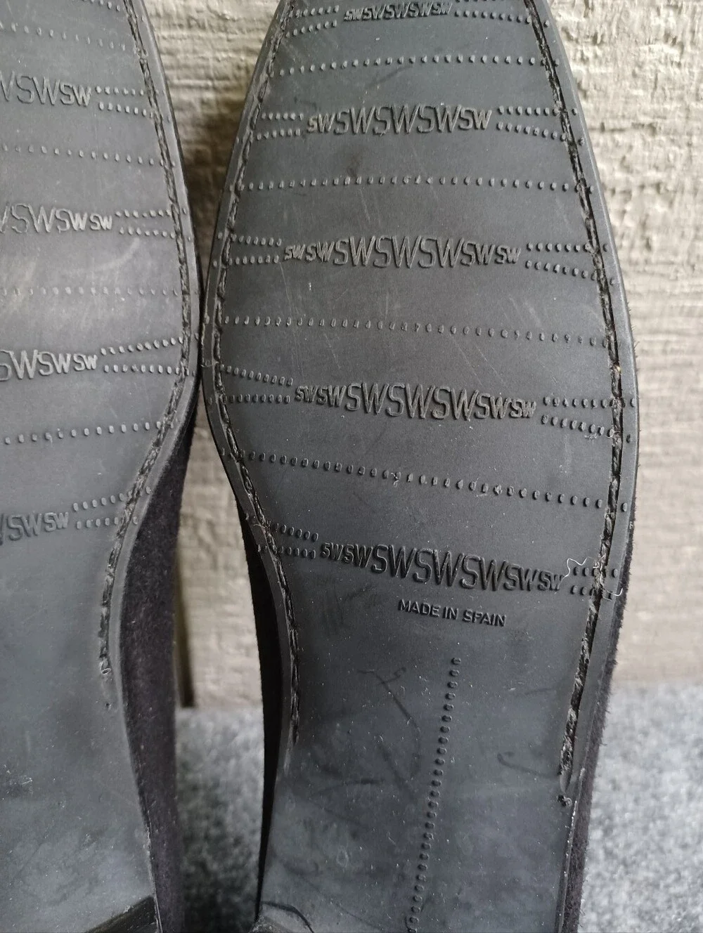 Stuart Weitzman Hardrock Suede Loafers Size 7.5 N Women Shoes Color Black