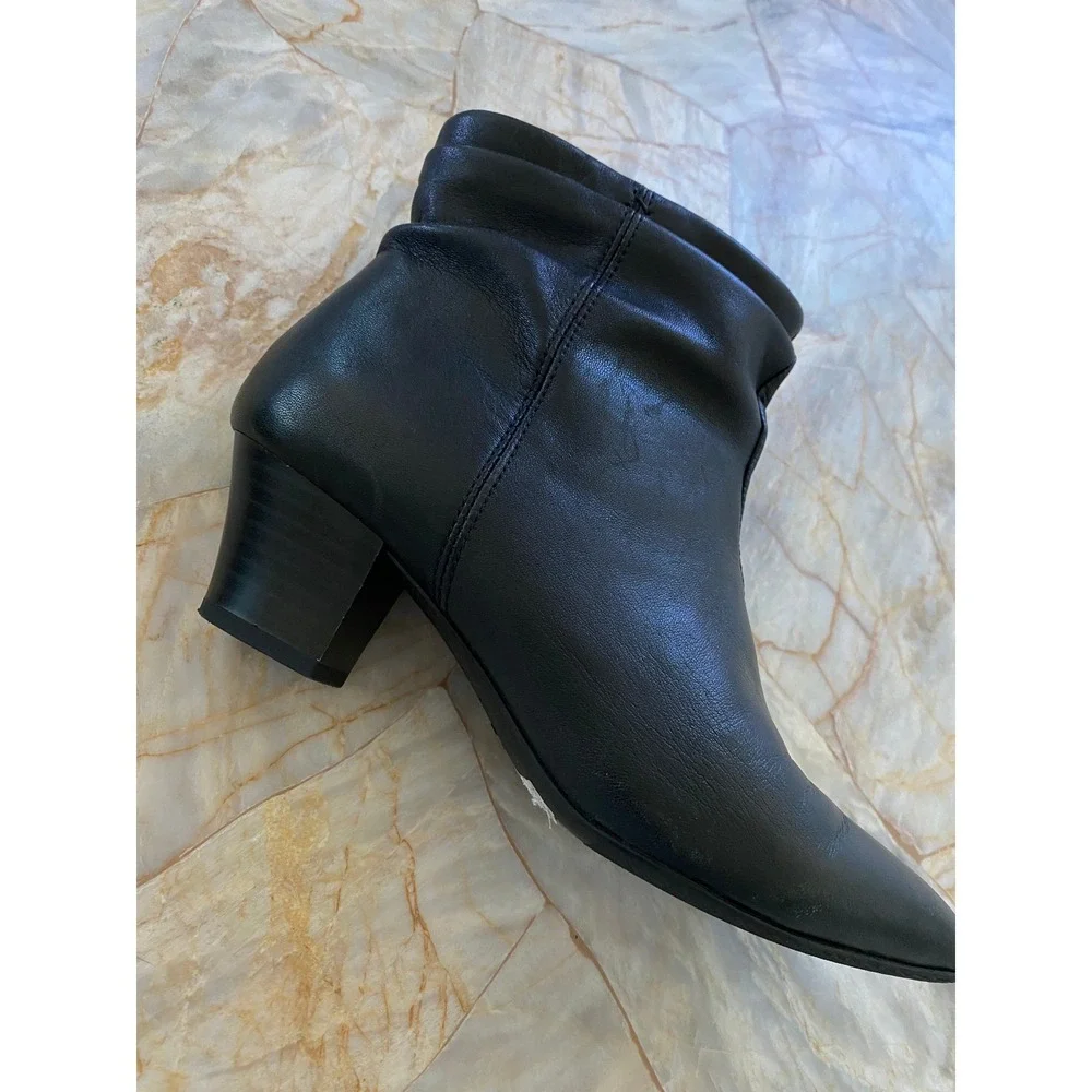 Clarks black leather