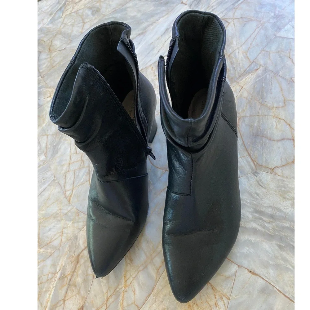 Clarks black leather