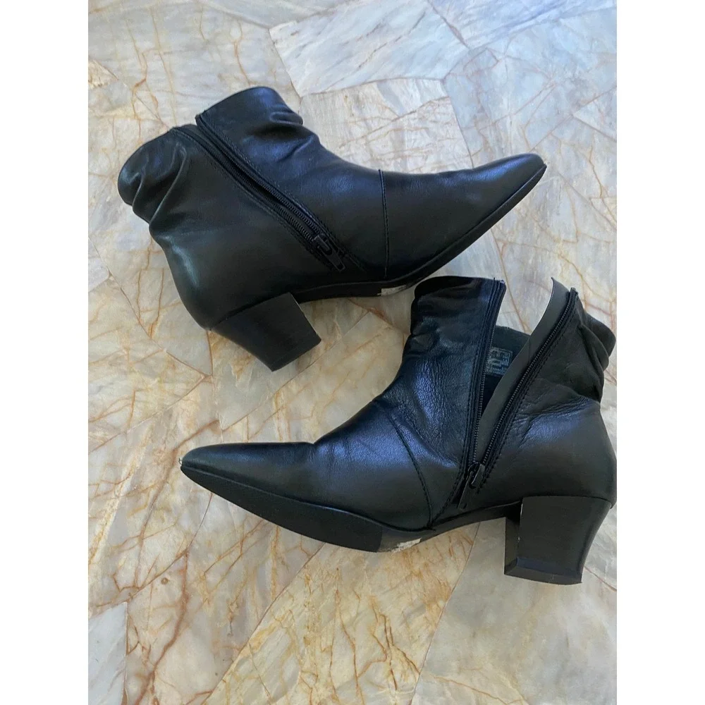 Clarks black leather