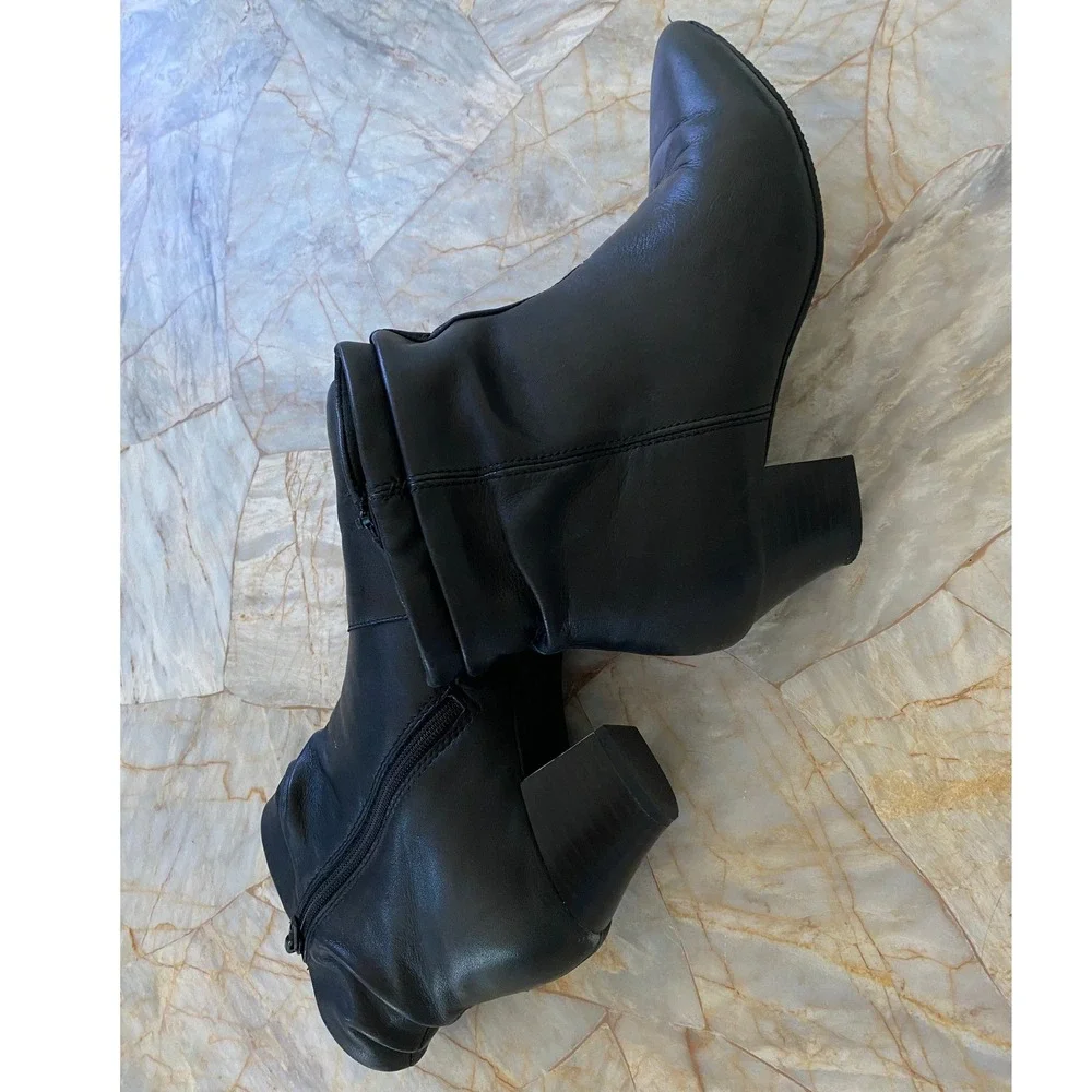 Clarks black leather