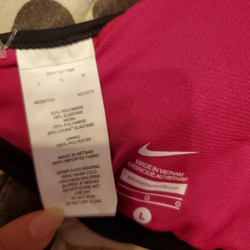 NWOT Nike Women's Electrify High-neck Bikini Top L