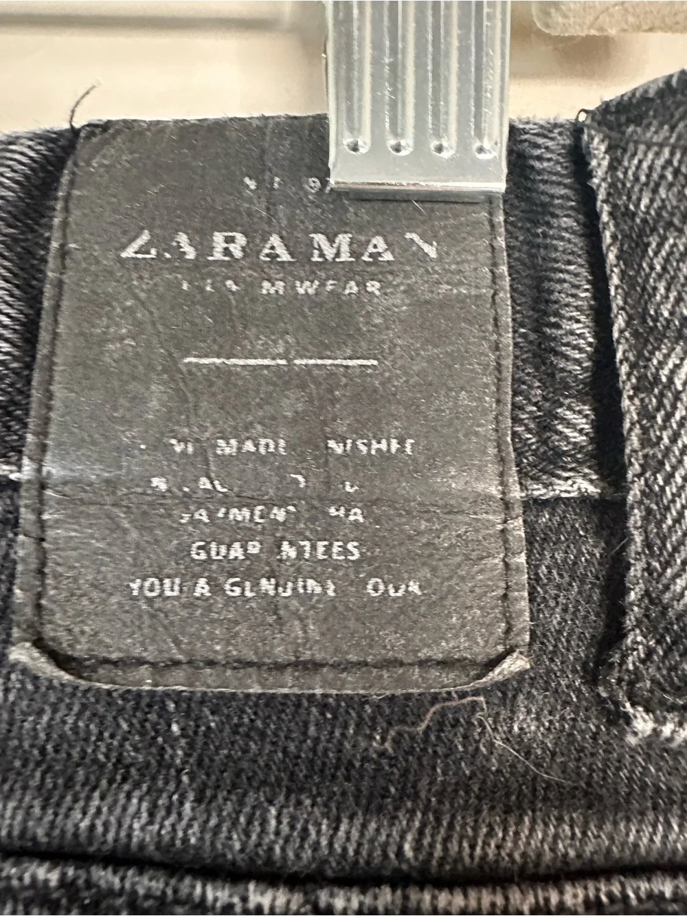 Zara Men’s Black Slim Stretch Jeans
