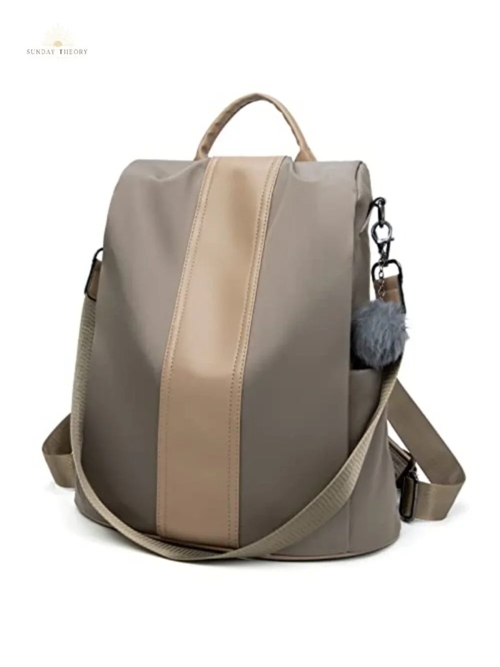 Women's Waterproof Nylon Anti-Theft Lightweight Travel Backpack Purse