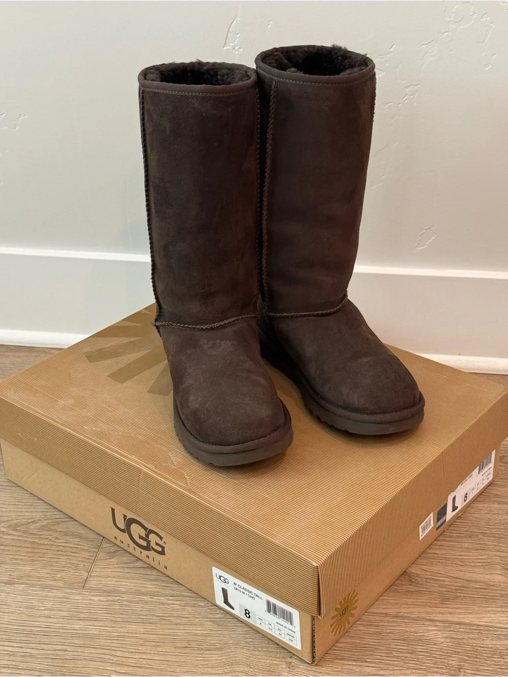Women’s UGG: Classic Tall Brown Chocolate Suede Boots