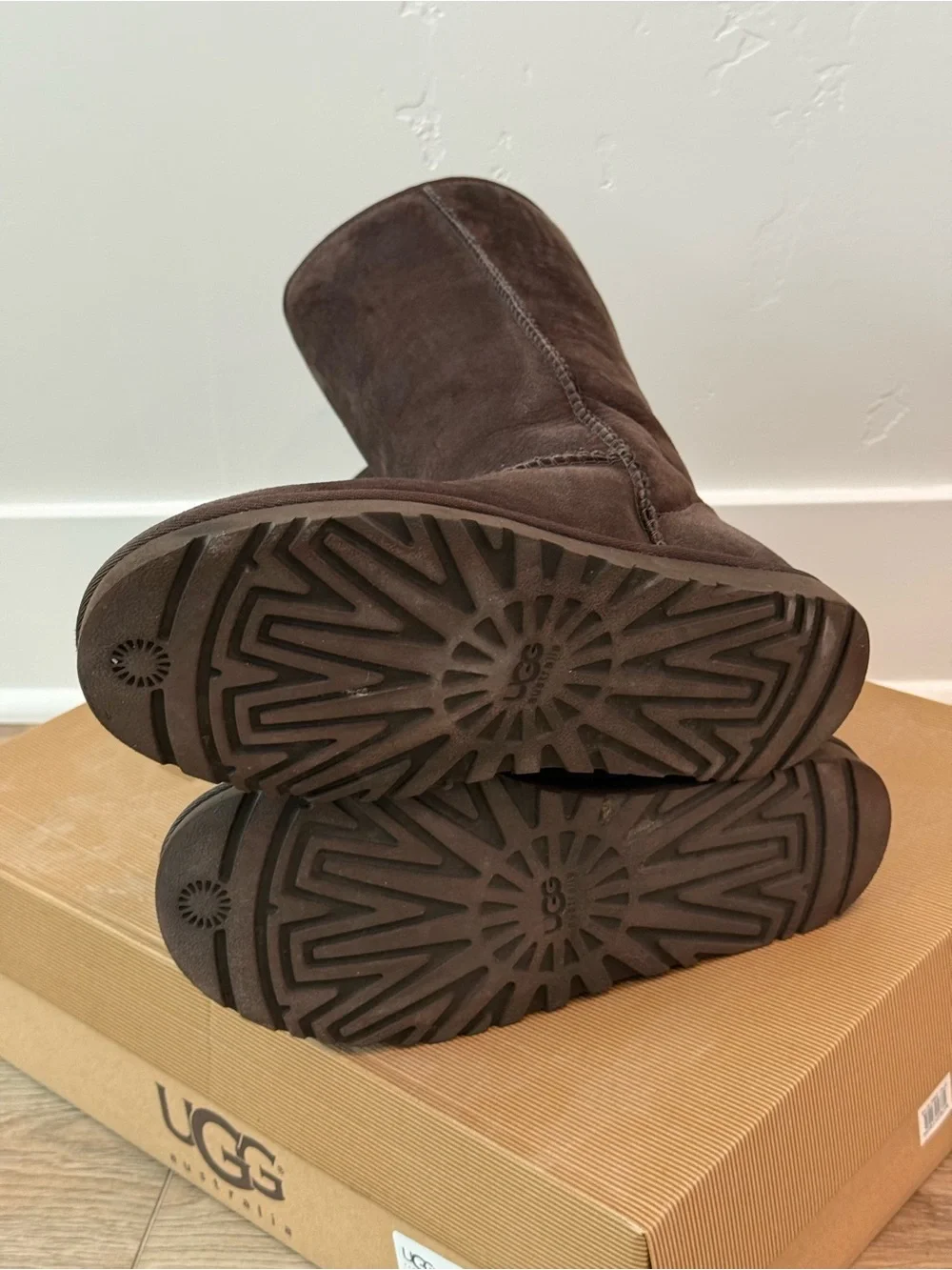 Women’s UGG: Classic Tall Brown Chocolate Suede Boots