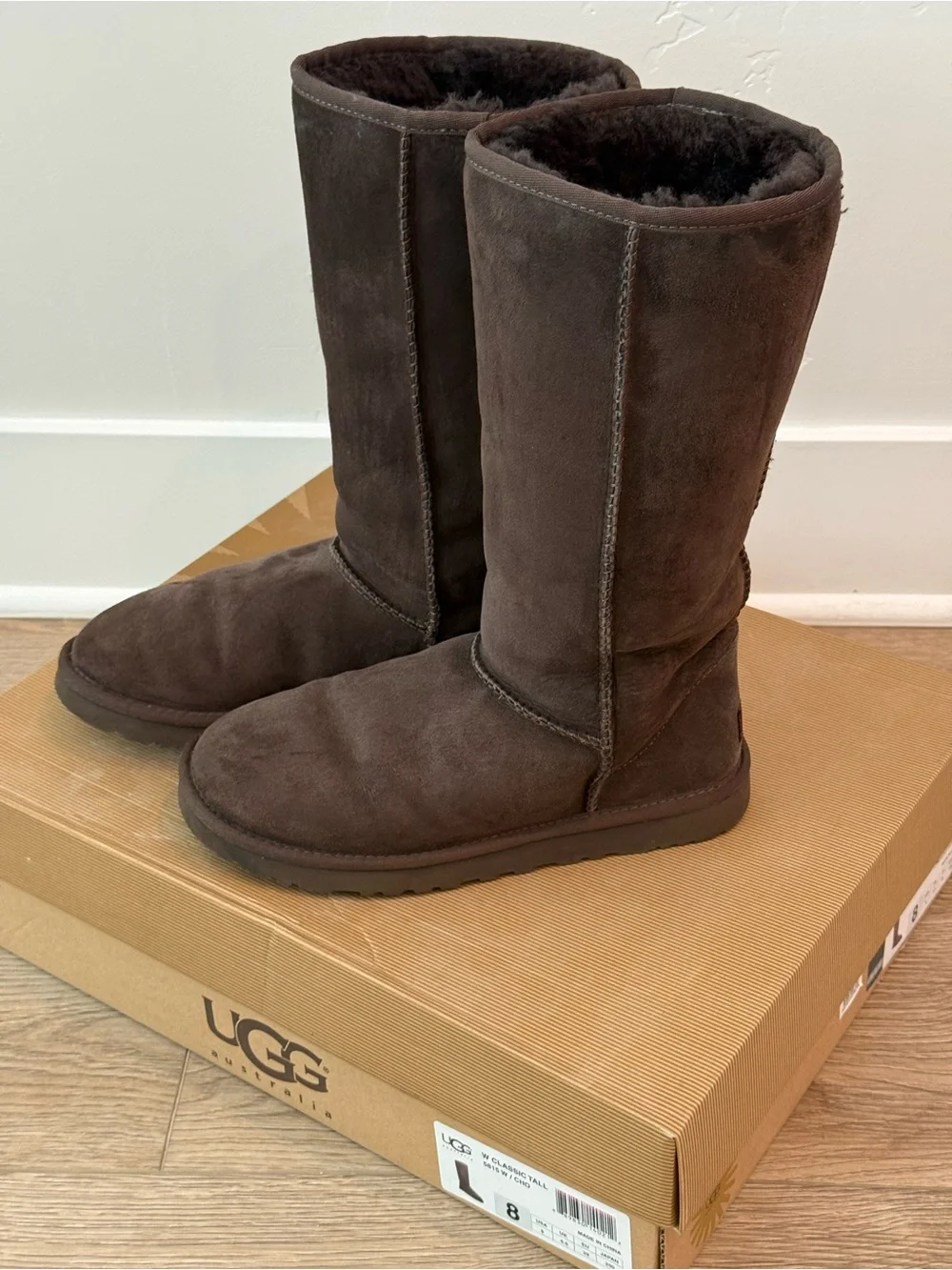 Women’s UGG: Classic Tall Brown Chocolate Suede Boots