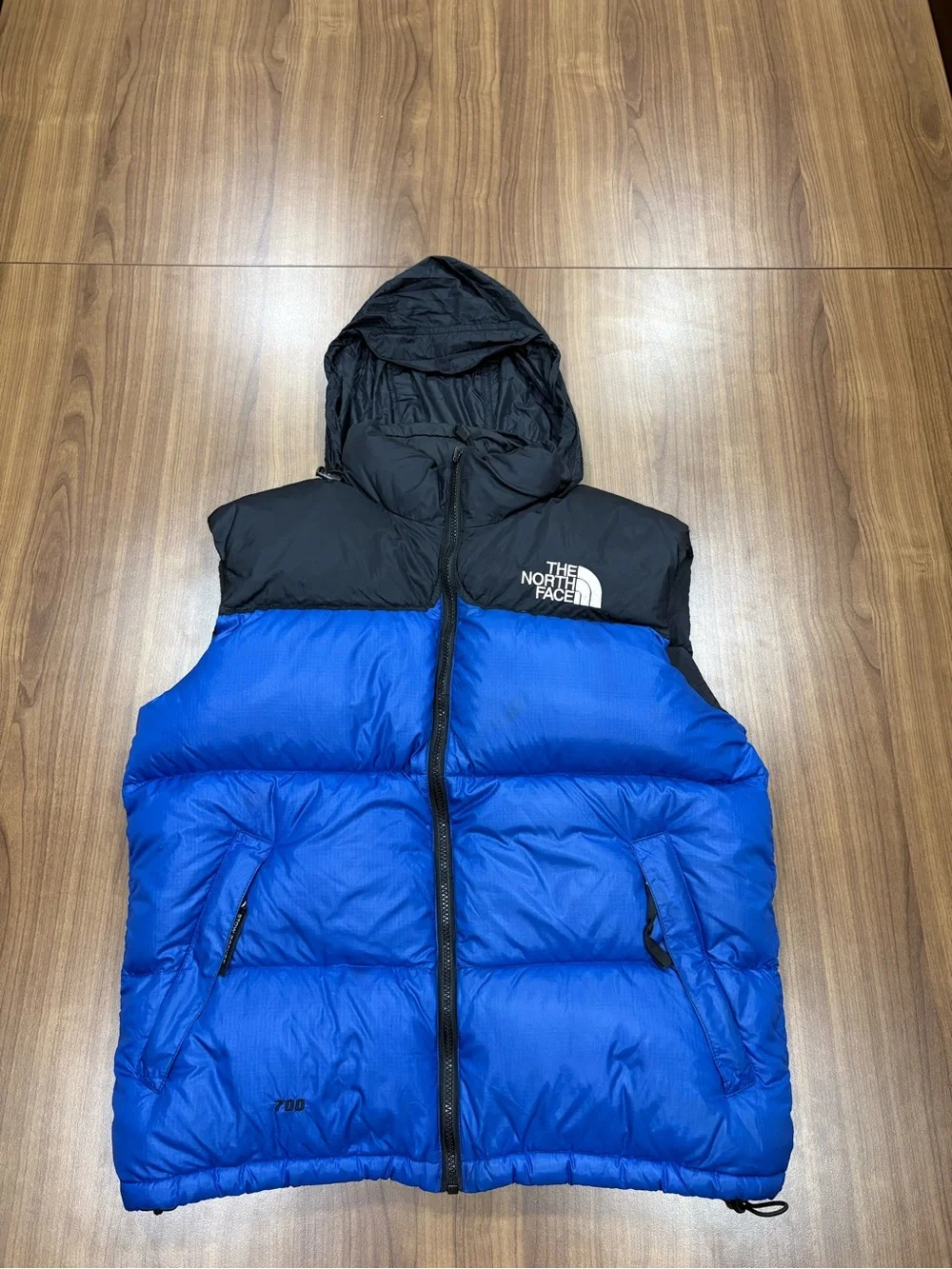 Vintage The North Face 1996 Nuptse 700 Down Vest - Men's M - Blue/Black