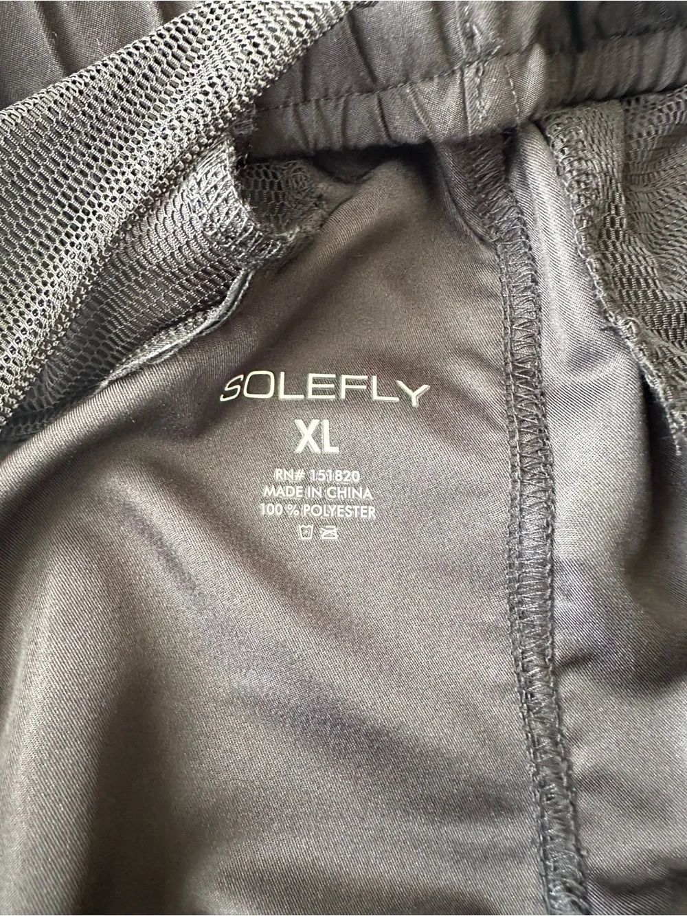 SoleFly Black Athletic Shorts XL Men’s Elastic Waist Belted Sport.