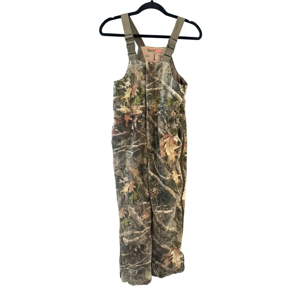RedHead Silent Hide Youth L Camo Insulated‎ Hunting Bibs Thermolite Camouflage