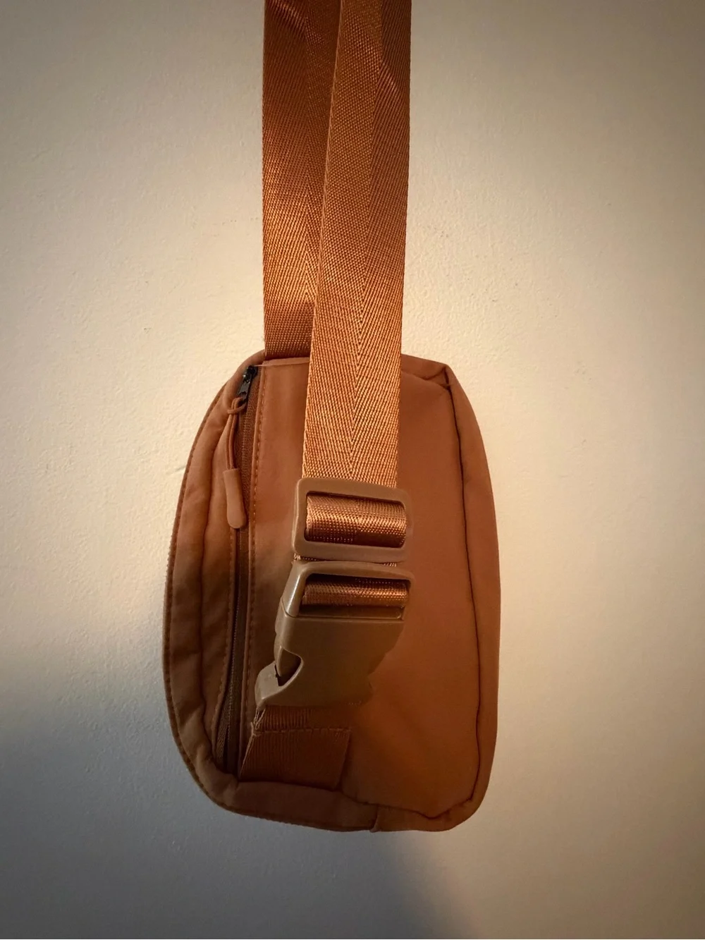 Compact Crossbody Sling Bag - Tan