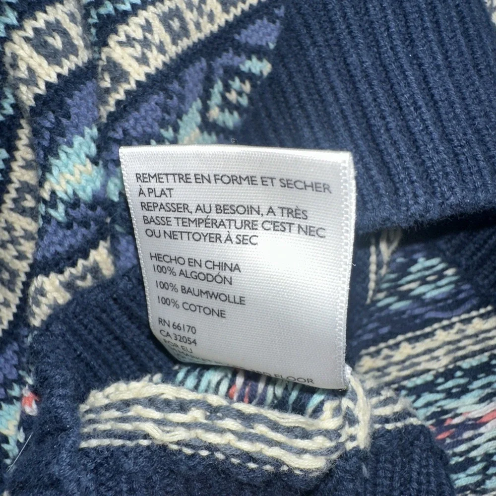 CPO Provisions Shipment Supply Cotton Sweater Men's Fair Isle Large Pullover