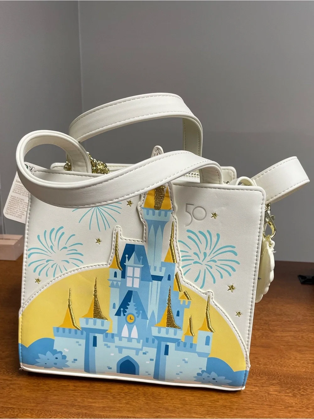 Loungefly Exclusive Disney World 50th Anniversary Cinderellas Castle Crossbody