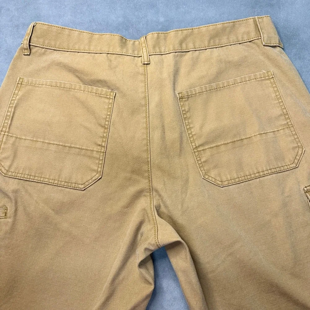 Brahma Cargo Shorts Mens 36 Brown Ripstop Trailblazer Utility Excellent