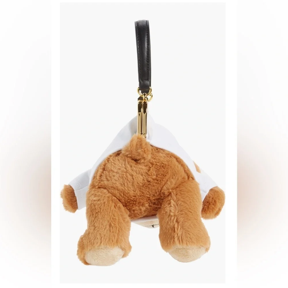 Moschino Teddy Bear Plush Crossbody Bag Coin Purse Clutch NWT Rare OS