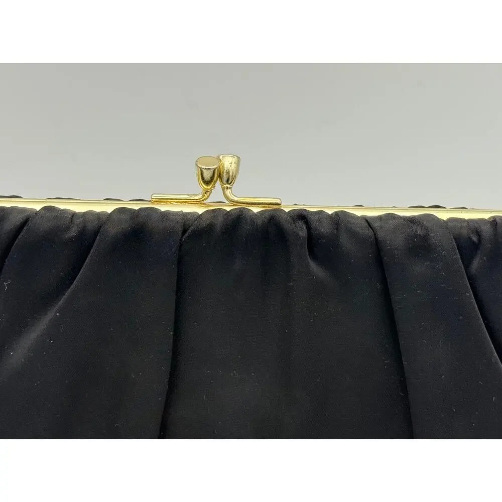 Vintage 1960s HL USA Harry Levine Clutch Kisslock Mid-Century Evening Bag