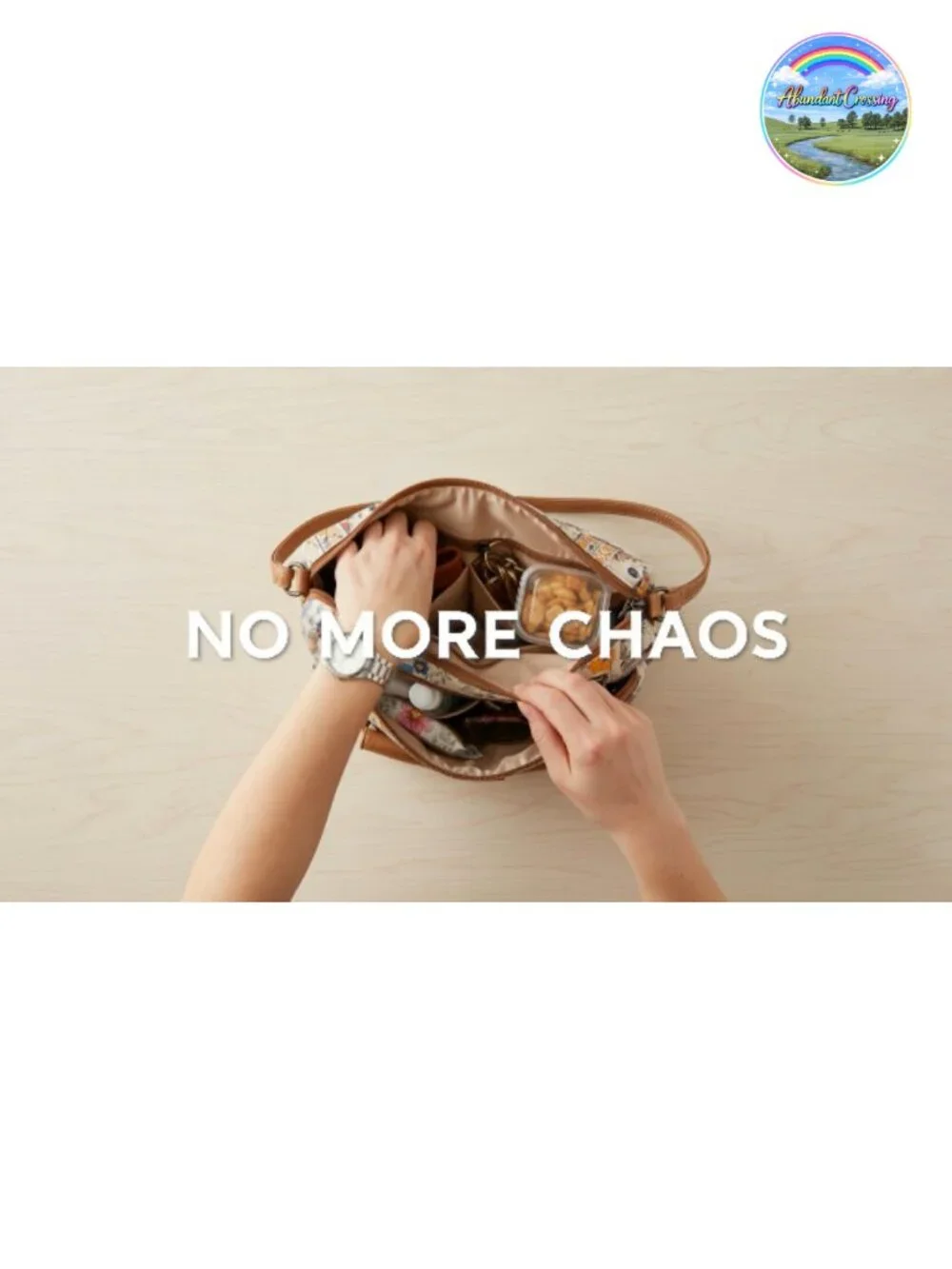 MultiCompartment Vegan Leather Crossbody Bag with Adjustable Strap