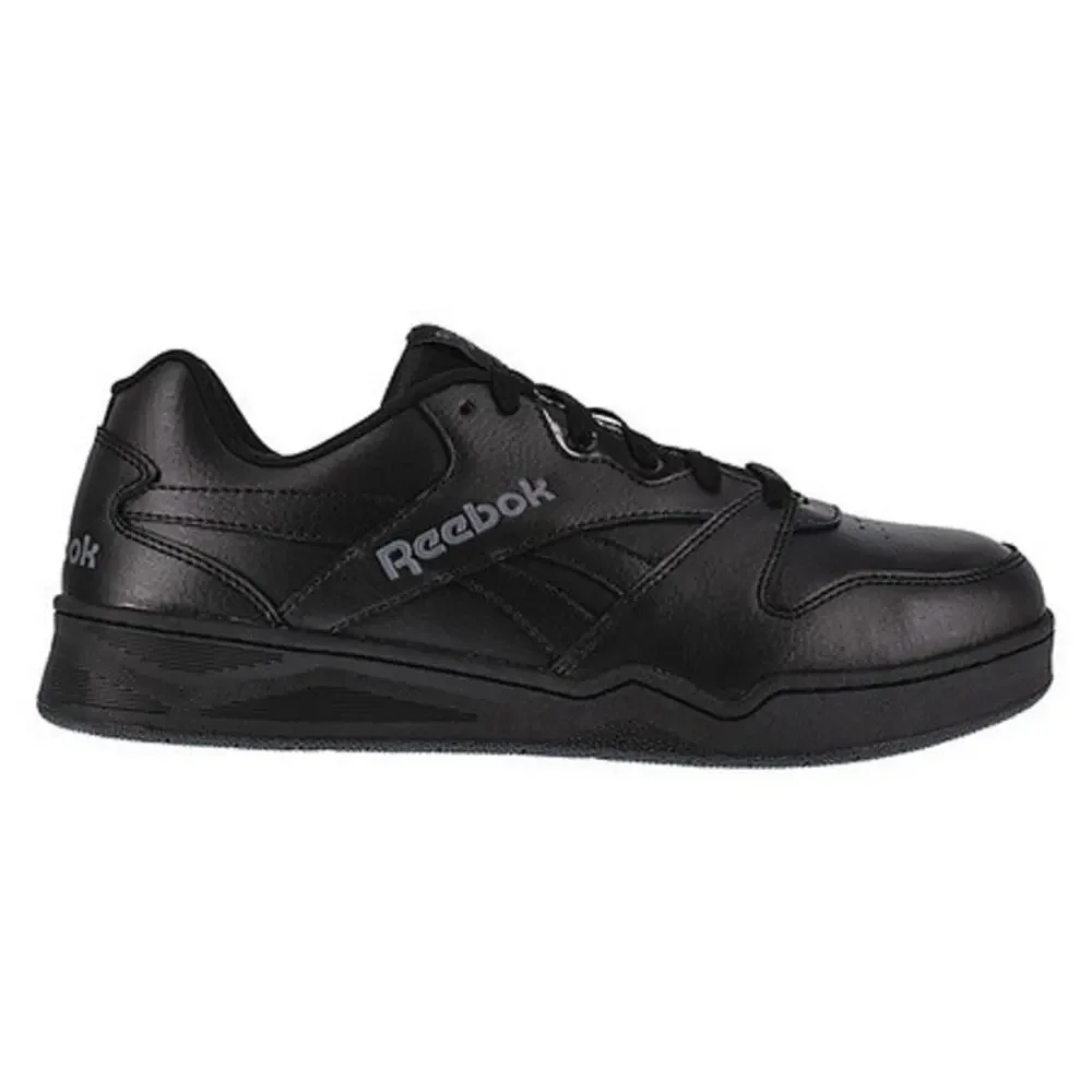 Reebok Mens BB4500 CT Work Sneakers US 9 Wide Black Leather Slip Resistant NIB