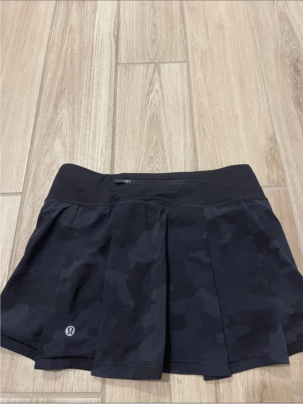 Lululemon Pace Rival Mid Rise Skirt Heritage 365 Camo Deep Coal Sz 4