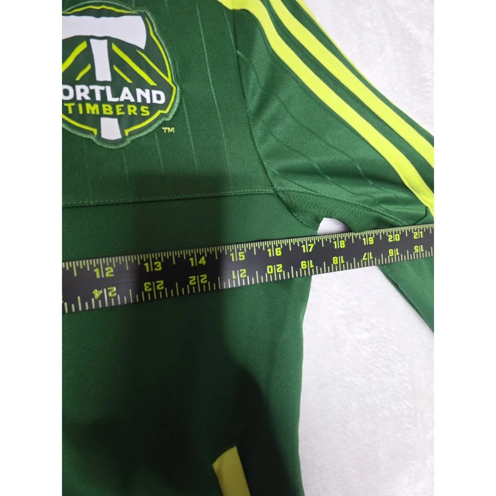 Adidas PortlandTimbers MLS GreenYellowClimacool Soccer Track Jacket M's Small
