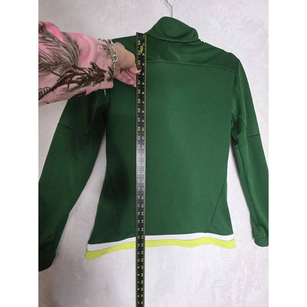 Adidas PortlandTimbers MLS GreenYellowClimacool Soccer Track Jacket M's Small