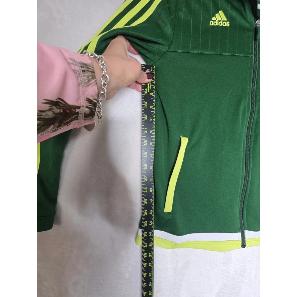 Adidas PortlandTimbers MLS GreenYellowClimacool Soccer Track Jacket M's Small