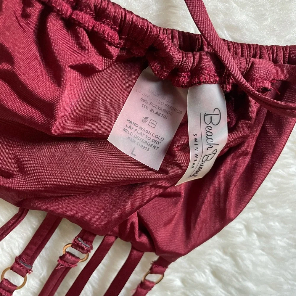 Beach Bunny burgundy triangle