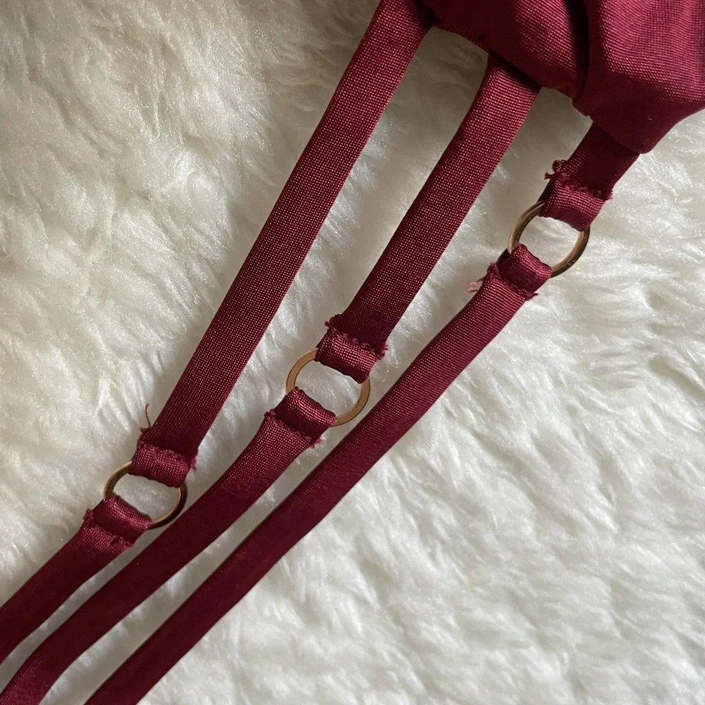 Beach Bunny burgundy triangle