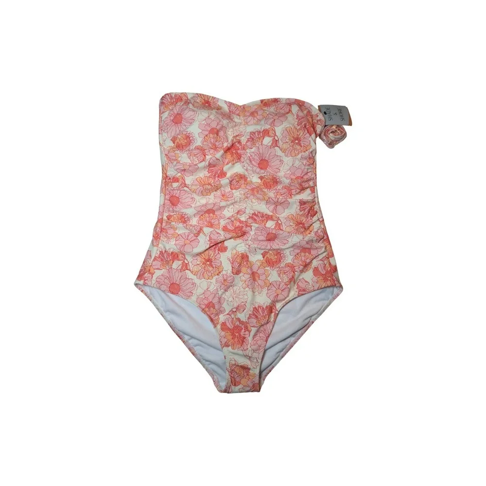 ⭐D9 Women's Floral Print Shade & Shore One Piece Swimsuit Multicolor Sz Large