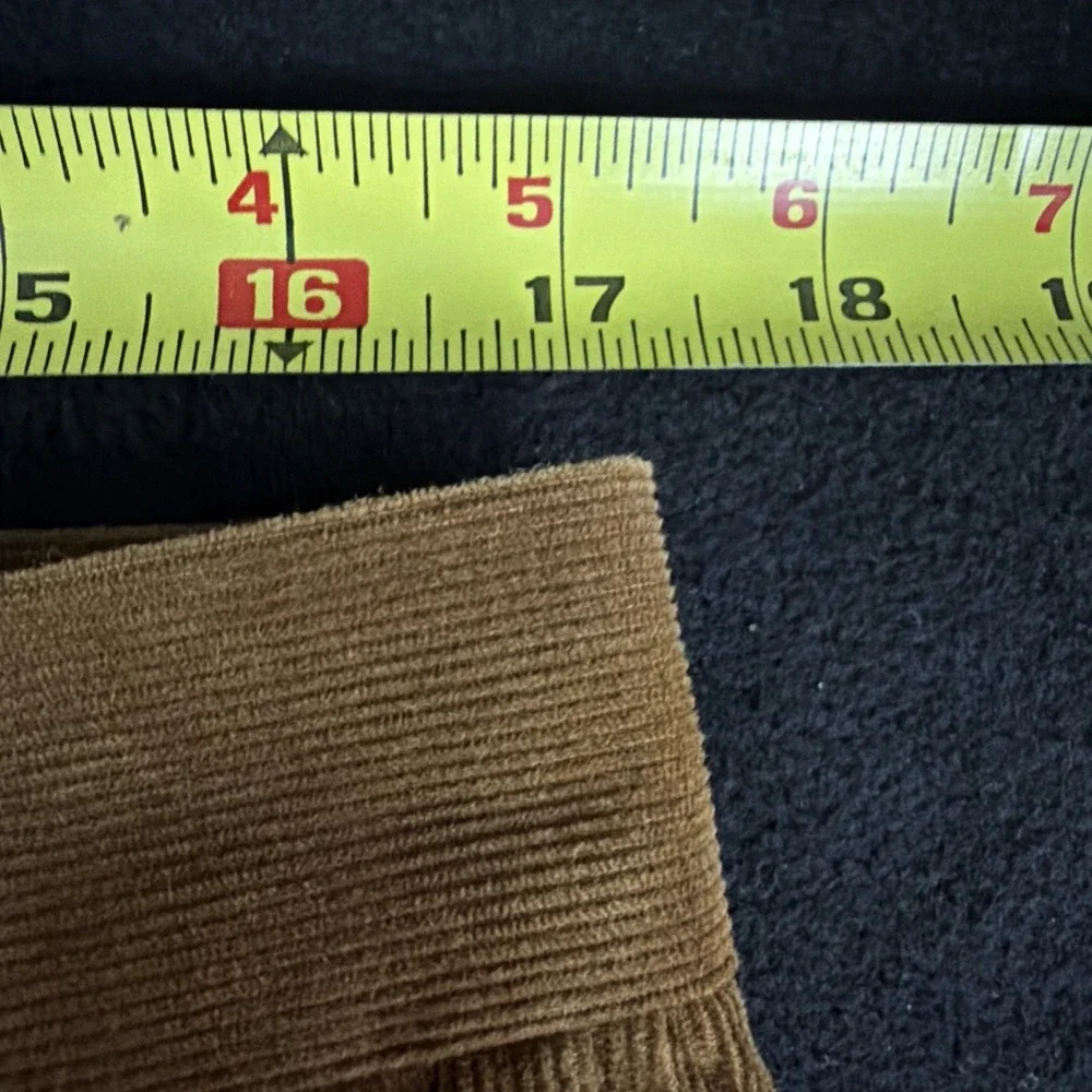 Lands' End Men's Tailored Fit Corduroy Pants Brown 34x30