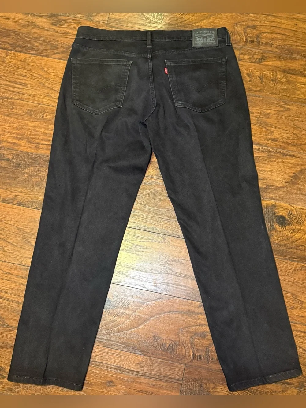 Levi's 541 36x30 Black Athletic Taper Classic Jeans Minimalist Edgy Grunge