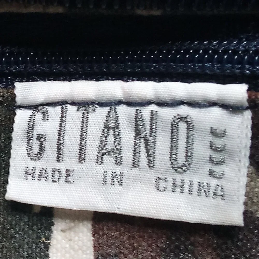Vintage Gitano Abstract Stripes Tote Bag Purse