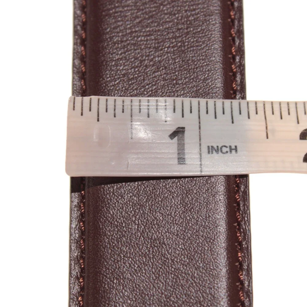Di Bianco NWT Cut to Size Dress Belt In Solid Brown Leather One Size