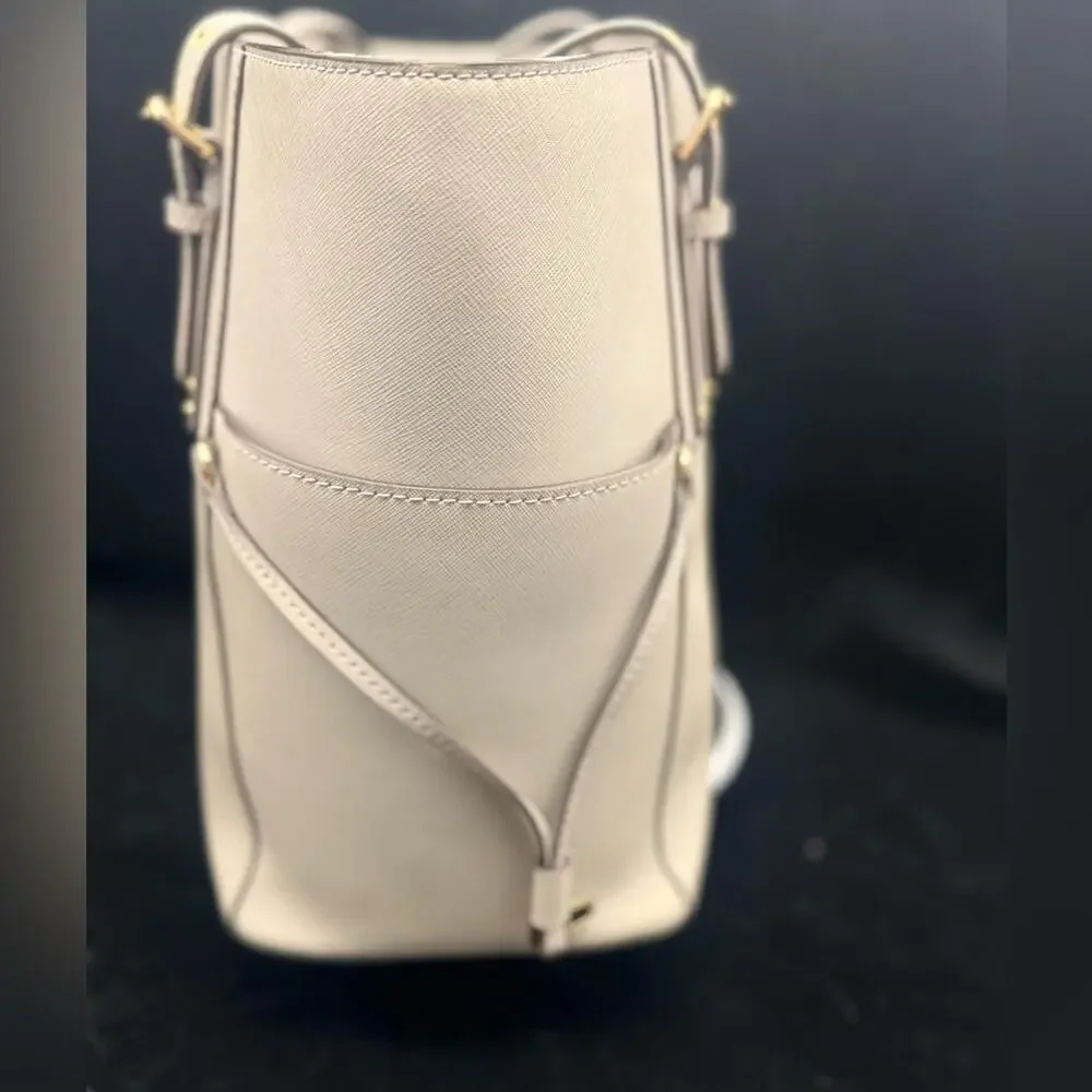 MK Voyager Saffiano Leather Tote | Pearl Gray | Excellent Condition