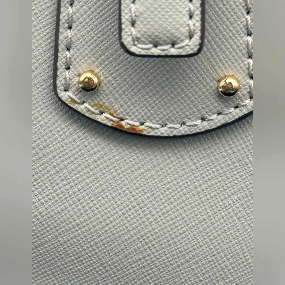 MK Voyager Saffiano Leather Tote | Pearl Gray | Excellent Condition