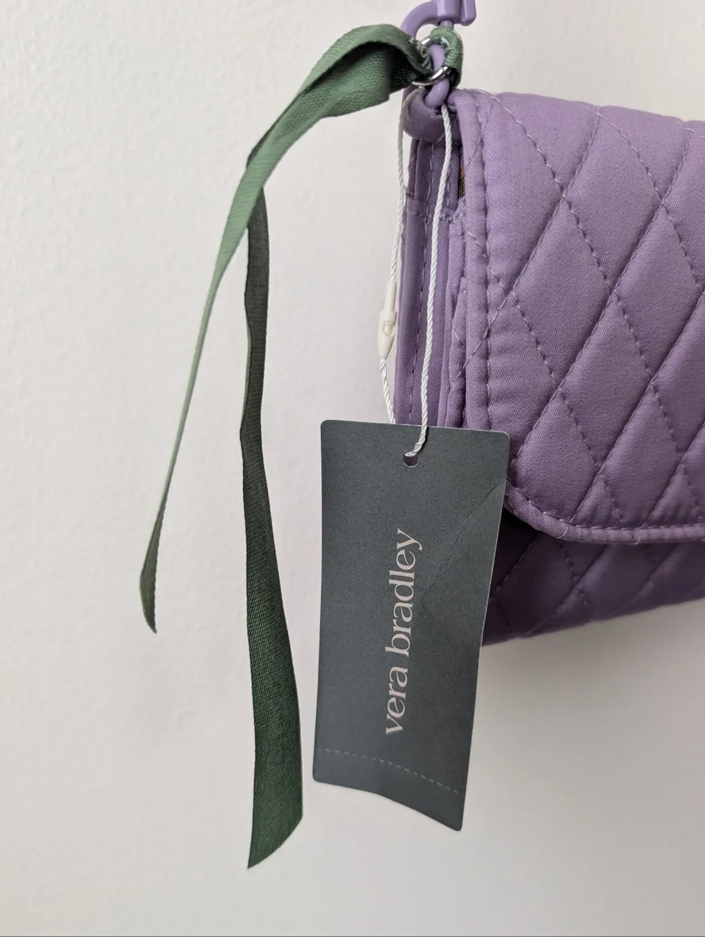 Vera Bradley Wildwood Wallet Crossbody Bag Purple Rhapsody Quilted Cotton NWT
