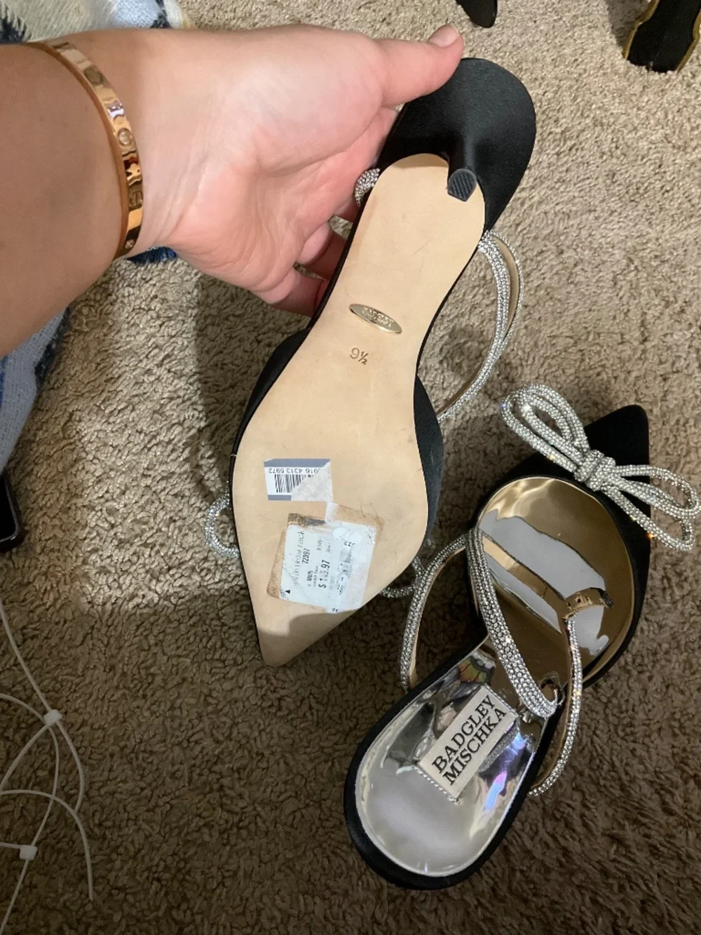 Badgley Mischka Jasmine Pointed Toe Pumps.
