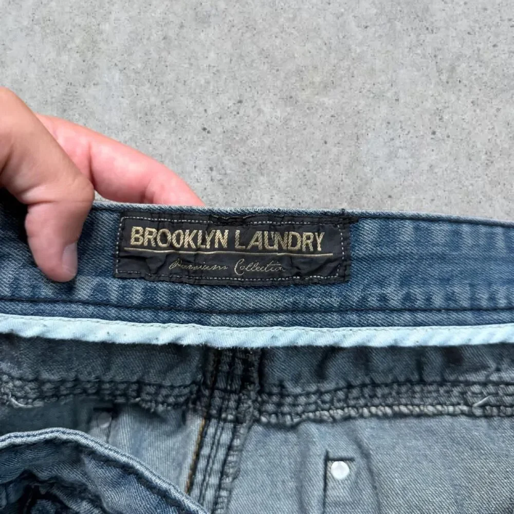Brooklyn Laundry Embroidered Blue Jean Shorts Jorts