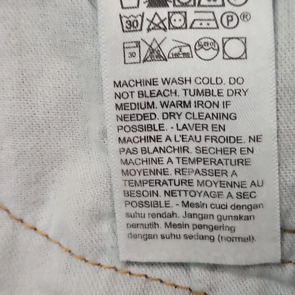Levis 505 Jeans Mens 34x34 Blue Stretch Denim Relaxed Dad Light Wash Fade Grunge