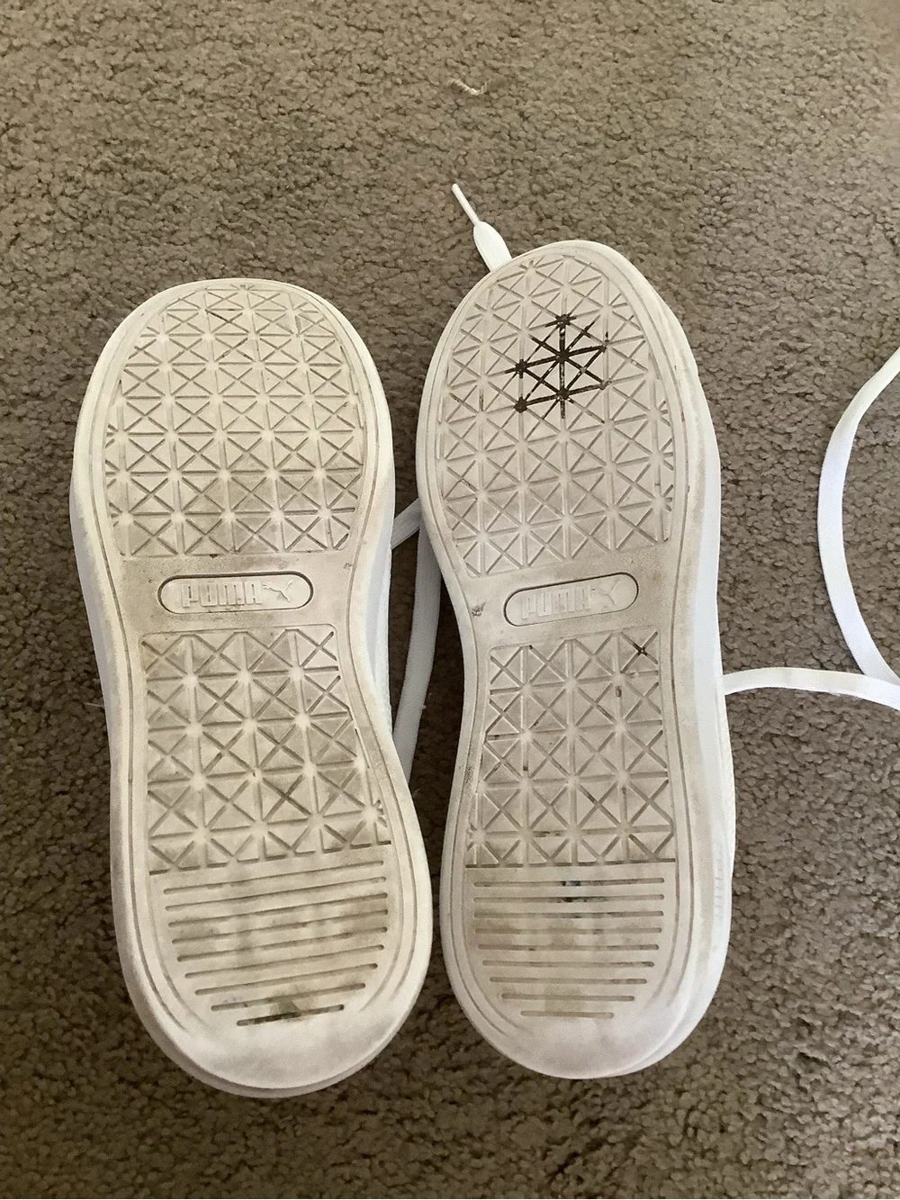 Puma White Sneakers size 9