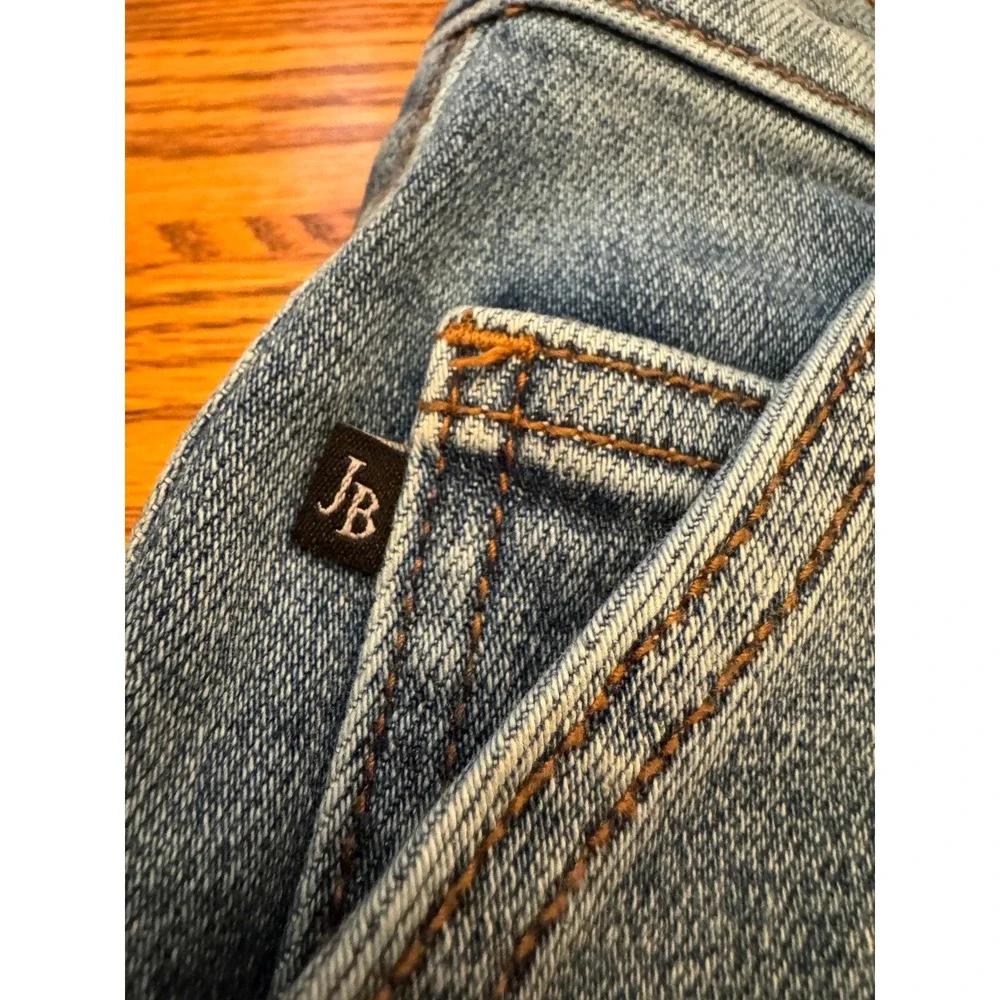 Judy Blue High Waist Back Flap Pockets Denim Shorts Women Size M Raw Hem Stretch
