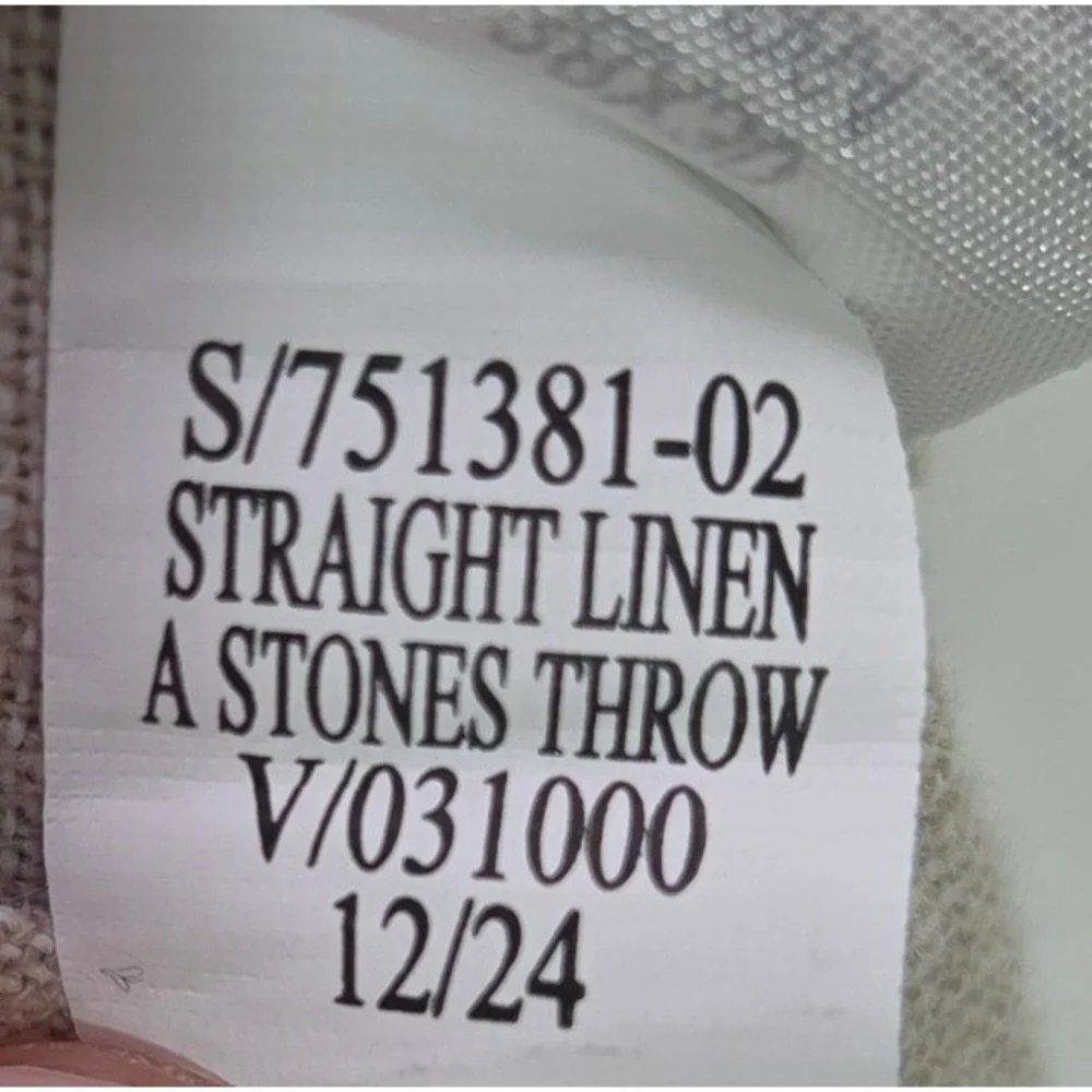 Lot of 2 Old Navy 90s Straight Linen Blend Pants Mens 38x30 Beige Heritage Green