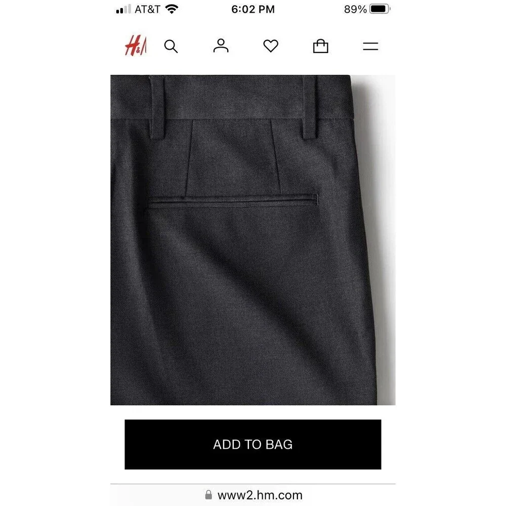 H&M slim fit
