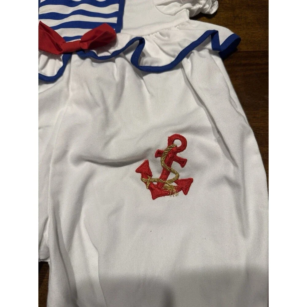 Vintage 90s Baby Nautical Theme Romper 3-6 Months