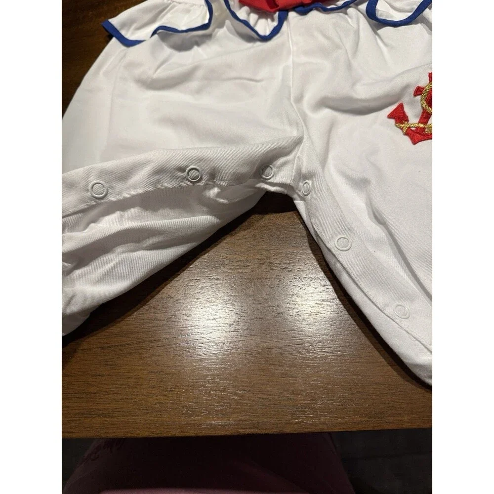 Vintage 90s Baby Nautical Theme Romper 3-6 Months