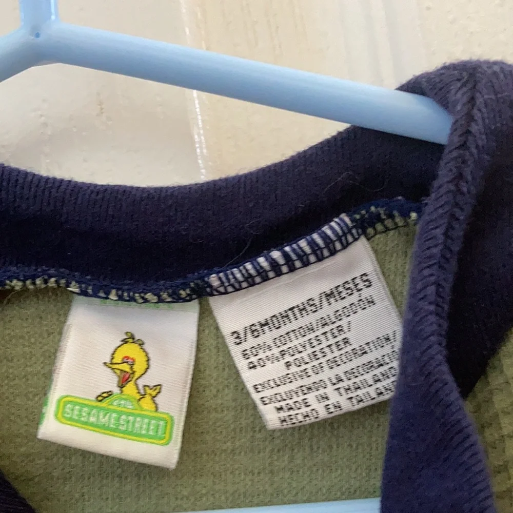 FINAL MARKDOWN Sesame Street infant footed one piece 3-6 months
