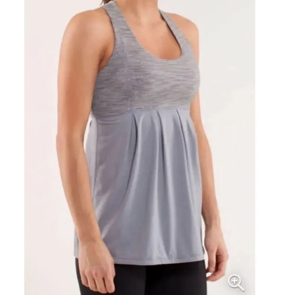 Lululemon Power Dance Grey Tank Top Size 6
