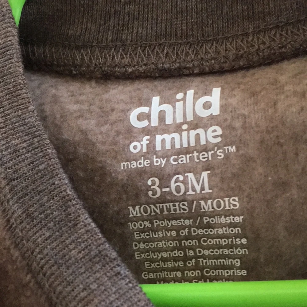 FINAL MARKDOWN Child of mine Infant fleece creeper 3-6 months