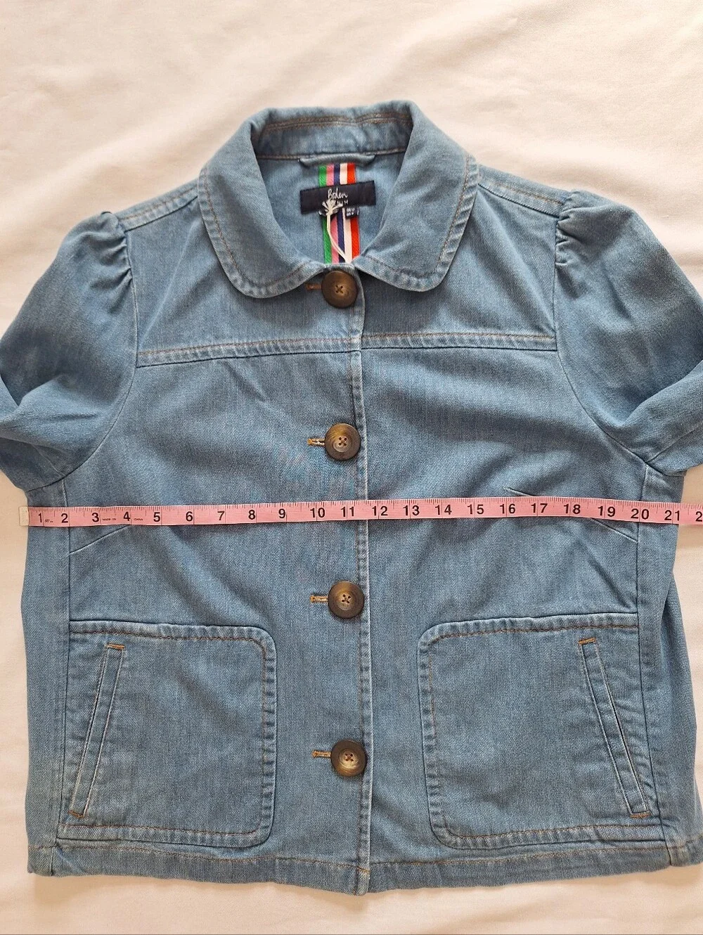NWT Boden Light Blue Denim Button-Up Jacket